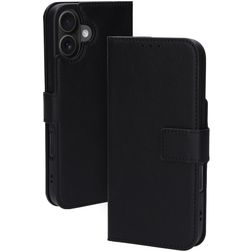 Mobiparts Classic Wallet MagSafe iPhone 16 Plus MagSafe Hoesje Bookcase Portemonnee - Zwart