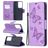 Mobigear Butterfly Samsung Galaxy S21 Ultra Hoesje Bookcase Portemonnee - Paars