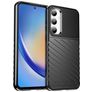 Mobigear Groove Samsung Galaxy A35 Hoesje Flexibel TPU Backcover - Zwart