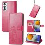 Mobigear Clover Samsung Galaxy M23 Hoesje Bookcase Portemonnee - Magenta