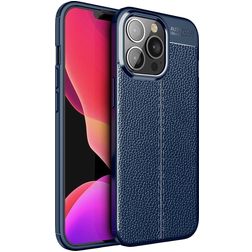 Mobigear Luxury iPhone 14 Pro Max Hoesje Flexibel TPU Backcover - Blauw