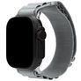 Mobilize Alpine Nylon Apple Watch Bandje Gespsluiting - 49/46/45/44 mm - Light Grey