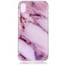 Mobigear Marble iPhone XS Max Hoesje Flexibel TPU Backcover - Paars