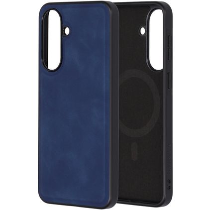 Mobiparts Classic Samsung Galaxy A37 MagSafe Hoesje TPU,Kunstleer Backcover - Sapphire Blue
