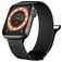 Mobigear Luxury Loop Milanese Apple Watch Bandje Magneetsluiting - 49/46/45/44 mm - Zwart