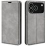 Mobigear Retro Slim iPhone 18 Pro Max Hoesje Bookcase Portemonnee - Grijs