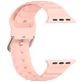 Mobigear Bumpy Siliconen Apple Watch Bandje Gespsluiting - 49/46/45/44 mm - Roze