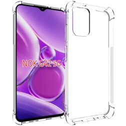 Mobigear Cushion Doorzichtig Nokia G42 5G Hoesje Flexibel TPU Backcover Shockproof - Transparant