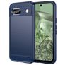 Mobigear Brushed Slim Google Pixel 8a Hoesje Flexibel TPU Backcover - Blauw