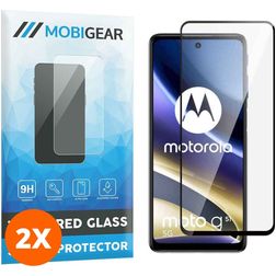 Mobigear Premium Motorola Moto G51 5G Glazen Screenprotector - Case Friendly - Zwart (2-Pack)