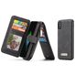 Caseme 007 iPhone XS Hoesje Uitneembare 2in1 Bookcase Portemonnee - Zwart