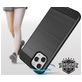 Mobigear Brushed Armor iPhone 12 Hoesje Hardcase Backcover Shockproof - Grijs
