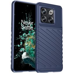 Mobigear Groove OnePlus 10T Hoesje Flexibel TPU Backcover - Blauw