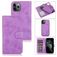 Mobigear Wallet iPhone 12 Mini Hoesje Uitneembare 2in1 Bookcase Portemonnee - Paars