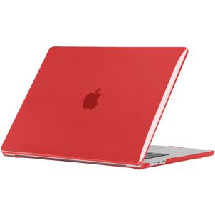 Mobigear Glossy MacBook Air 15 Inch (2023-2026) Hoes Hardshell Laptopcover MacBook Case - Rood - Model A2941 / A3114 / A3241 / A3448