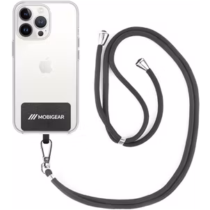 Mobigear Lanyard Universeel Telefoonkoord Verstelbaar - Grijs