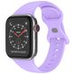 Mobigear Sport Dual Siliconen Apple Watch Bandje Druksluiting - 49/46/45/44 mm - Paars