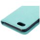 Mobigear Flowers iPhone SE (2020) Hoesje Bookcase Portemonnee - Turquoise