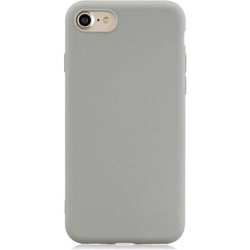 Mobigear Colors iPhone 8 Hoesje Flexibel TPU Backcover - Grijs