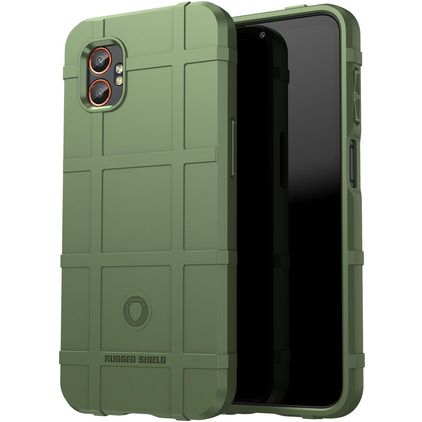 Mobigear Rugged Shield Samsung Galaxy Xcover 7 Pro Hoesje Flexibel TPU Backcover Shockproof - Groen