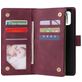 Mobigear Zipper Samsung Galaxy A71 Hoesje Bookcase Portemonnee - Rood