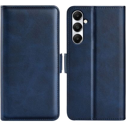 Mobigear Slim Magnet Samsung Galaxy A05 Hoesje Bookcase Portemonnee - Donkerblauw