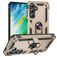 Mobigear Armor ring Samsung Galaxy S24 FE Hoesje Hardcase Backcover Shockproof met Ringhouder - Goud