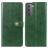 Mobigear Snap Button Samsung Galaxy S21 Plus Hoesje Bookcase Portemonnee - Groen