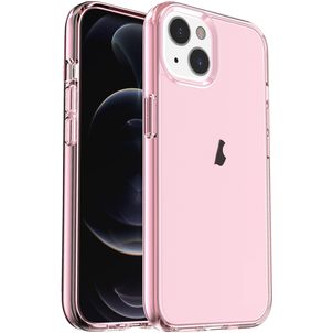 Mobigear Crystal iPhone 15 Hoesje Hardcase Backcover - Roze