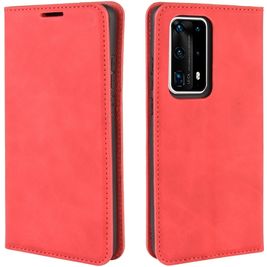 Mobigear Retro Slim Huawei P40 Pro Plus Hoesje Bookcase Portemonnee - Rood