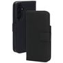 Mobiparts Samsung Galaxy A35 Hoesje Echt Leer Bookcase Portemonnee - Zwart