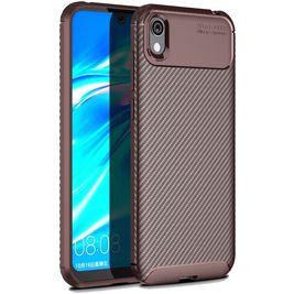 Mobigear Racing HONOR 8S Hoesje Flexibel TPU Backcover - Bruin