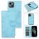 Mobigear Wallet iPhone 15 Hoesje Uitneembare 2in1 Bookcase Portemonnee - Blauw