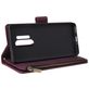 Mobigear Zipper OnePlus 8 Pro Hoesje Bookcase Portemonnee - Rood