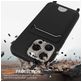Mobigear Lanyard Card iPhone 16 Pro Siliconen Hoesje met koord en Pasjeshouder - Zwart