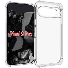Mobigear Cushion Doorzichtig Google Pixel 9 Pro XL Hoesje Flexibel TPU Backcover - Transparant