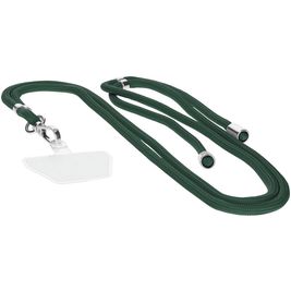 Mobiparts Nylon Phonecord Universeel Telefoonkoord Verstelbaar - Forest Green