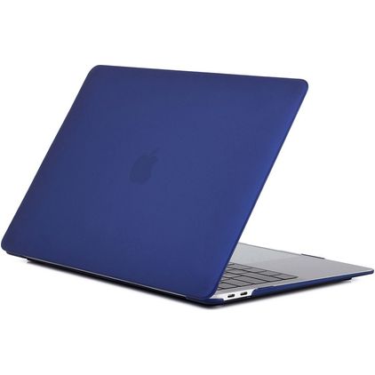Mobigear Matte MacBook Air 13 Inch (2010-2019) Hoes Hardshell Laptopcover MacBook Case - Marineblauw - Model A1369 / A1466