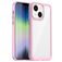 Mobigear Crystal iPhone 14 Plus Hoesje Hardcase Backcover - Transparant / Roze