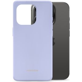 Mobilize Rubber Gelly iPhone 15 Pro Hoesje Flexibel TPU Backcover - Pastel Purple