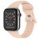 Mobigear Sport Dual Siliconen Apple Watch Bandje Druksluiting - 49/46/45/44 mm - Pastelroze