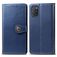Mobigear Snap Button OPPO A72 Hoesje Bookcase Portemonnee - Blauw