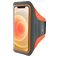 Mobiparts Comfort Fit Telefoonhouder Hardlopen iPhone 12 Mini Sport Hoesje Neopreen Sportarmband - Neon Orange