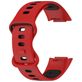 Mobigear Sport Dual Siliconen Fitbit Charge 5 Bandje Druksluiting - Zwart / Rood