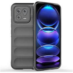 Mobigear Bumpy Xiaomi 13 Hoesje Flexibel TPU Backcover - Charcoal