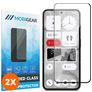 Mobigear Premium Nothing Phone (2a) Glazen Screenprotector - Case Friendly - Zwart (2-Pack)