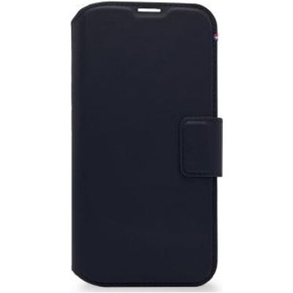 Decoded Detachable Wallet iPhone 14 Plus Hoesje Echt Leer Uitneembare 2in1 Bookcase Portemonnee - Steel Blue