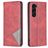 Mobigear Rhombus Slim Samsung Galaxy S24 Plus Hoesje Bookcase - Rood