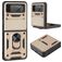 Mobigear Armor Ring Samsung Galaxy Z Flip 3 Hoesje Hardcase Backcover Shockproof met Ringhouder - Goud