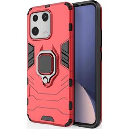 Mobigear Armor Ring Xiaomi 13 Hoesje Hardcase Backcover Shockproof met Ringhouder - Rood